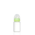 Novo frasco transparente de vidro com leite para bebê de 240ml e 120ml transparente com tampa e chupeta anti-cólica pescoço padrão